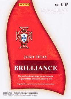2020 Panini Immaculate Collection - Brilliance #B-JF Joao Felix Back