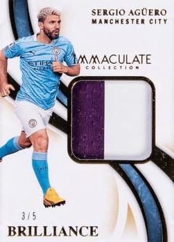 2020 Panini Immaculate Collection - Brilliance Gold #B-SA Sergio Aguero Front