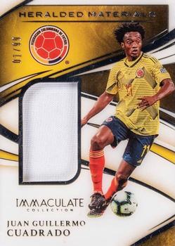 2020 Panini Immaculate Collection - Heralded Materials #HM-JGC Juan Guillermo Cuadrado Front