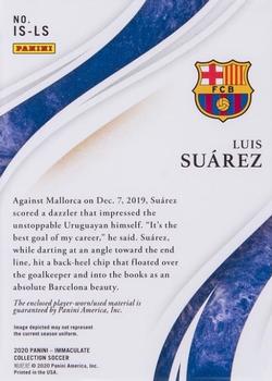 2020 Panini Immaculate Collection - Immaculate Standard #IS-LS Luis Suarez Back