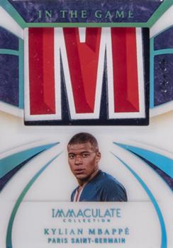 2020 Panini Immaculate Collection - In the Game Patches Platinum #IG-KM Kylian Mbappe Front