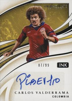 2020 Panini Immaculate Collection - Ink #I-VAL Carlos Valderrama Front