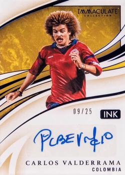 2020 Panini Immaculate Collection - Ink Sapphire #I-VAL Carlos Valderrama Front