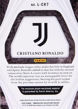 2020 Panini Immaculate Collection - Laces #L-CR7 Cristiano Ronaldo Back