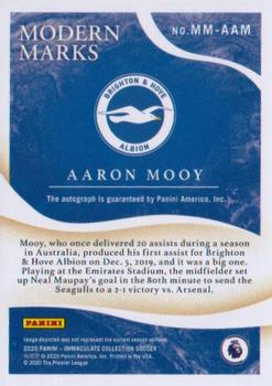 2020 Panini Immaculate Collection - Modern Marks #MM-AAM Aaron Mooy Back