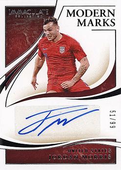 2020 Panini Immaculate Collection - Modern Marks #MM-JMR Jordan Morris Front