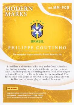 2020 Panini Immaculate Collection - Modern Marks #MM-PCO Philippe Coutinho Back