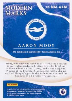 2020 Panini Immaculate Collection - Modern Marks Bronze #MM-AAM Aaron Mooy Back