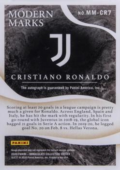 2020 Panini Immaculate Collection - Modern Marks Bronze #MM-CR7 Cristiano Ronaldo Back
