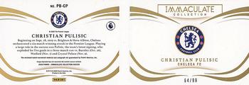 2020 Panini Immaculate Collection - Patch Autographed Booklets #PB-CP Christian Pulisic Back