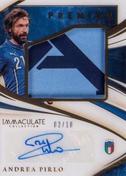 2020 Panini Immaculate Collection - Premium Swatch Autographs Gold #PR-AP Andrea Pirlo Front