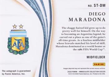 2020 Panini Immaculate Collection - Spanning Time #ST-DM Diego Maradona Back