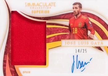2020 Panini Immaculate Collection - Superior Swatch Signatures Gold #SS-JLG Jose Luis Gaya Front