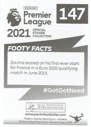 2020-21 Panini Premier League 2021 #147 Kurt Zouma Back
