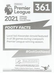 2020-21 Panini Premier League 2021 #361 Trent Alexander-Arnold Back