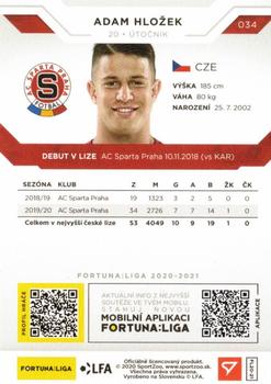 2020-21 SportZoo Fortuna:Liga #034 Adam Hlozek Back