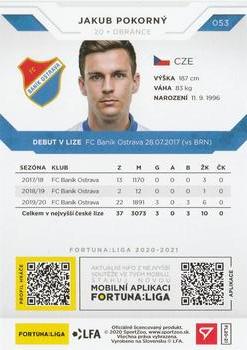 2020-21 SportZoo Fortuna:Liga #053 Jakub Pokorny Back