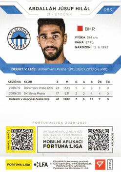 2020-21 SportZoo Fortuna:Liga #083 Abdallah Jusuf Hilal Back