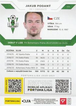 2020-21 SportZoo Fortuna:Liga #111 Jakub Podany Back
