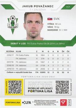 2020-21 SportZoo Fortuna:Liga #117 Jakub Povazanec Back