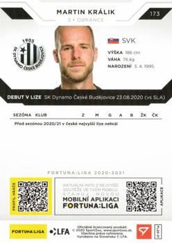 2020-21 SportZoo Fortuna:Liga #173 Martin Kralik Back