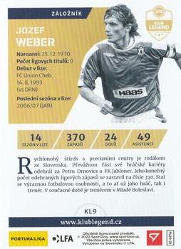 2020-21 SportZoo Fortuna:Liga - Klub Legend #KL9 Jozef Weber Back