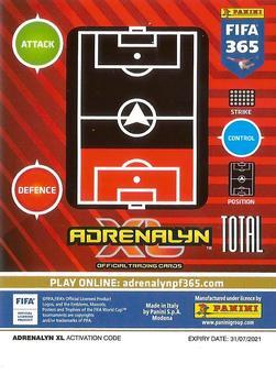 2021 Panini Adrenalyn XL FIFA 365 Update #UE43 Eric Bailly Back