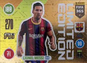 2021 Panini Adrenalyn XL FIFA 365 Update - Limited Edition #NNO Lionel Messi Front