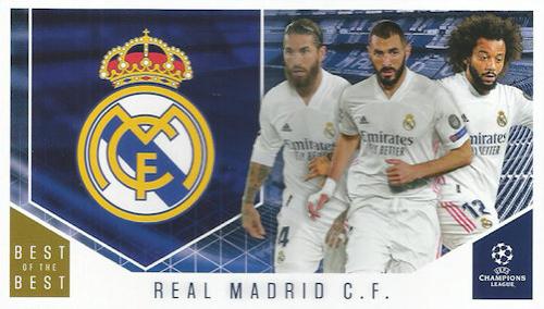 2020-21 Topps UEFA Champions League Best of the Best #118 Real Madrid CF Front