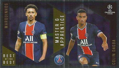 2020-21 Topps UEFA Champions League Best of the Best #138 Marquinhos / Colin Dagba Front