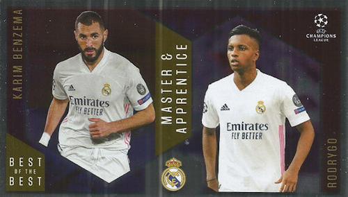 2020-21 Topps UEFA Champions League Best of the Best #140 Karim Benzema / Rodrygo Front