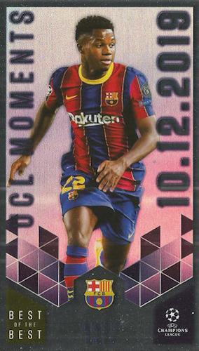 2020-21 Topps UEFA Champions League Best of the Best #155 Ansu Fati Front