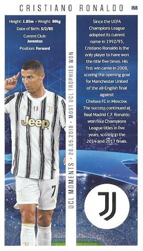 2020-21 Topps UEFA Champions League Best of the Best #158 Cristiano Ronaldo Back