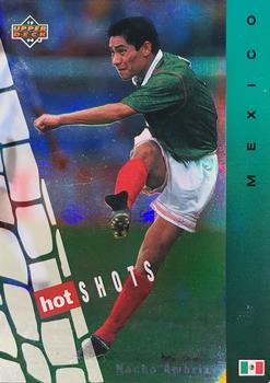 1994 Upper Deck World Cup Contenders French/Dutch - Hot Shots #HS2 Nacho Ambriz Front