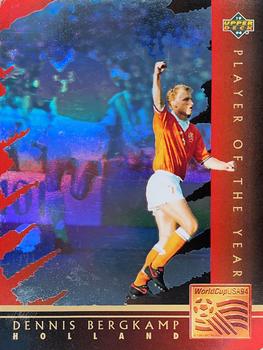 1994 Upper Deck World Cup Contenders French/Dutch - Player of the Year #WC5 Dennis Bergkamp Front