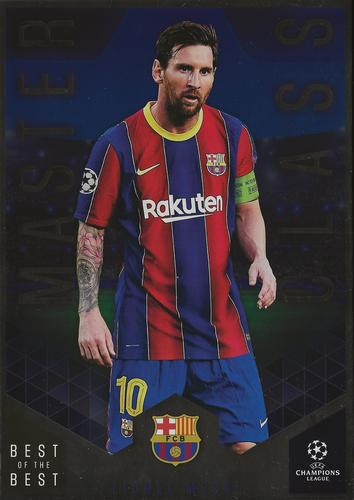 2020-21 Topps UEFA Champions League Best of the Best - Master Class #MC-2 Lionel Messi Front