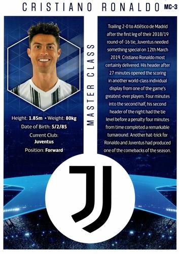 2020-21 Topps UEFA Champions League Best of the Best - Master Class #MC-3 Cristiano Ronaldo Back
