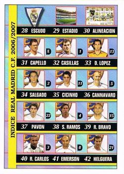 2006-07 Mundicromo Las Fichas de la Liga 2007 #51 Indice 28-54 Front