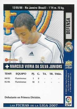 2006-07 Mundicromo Las Fichas de la Liga 2007 - Actualizacion #1162 Marcelo Back