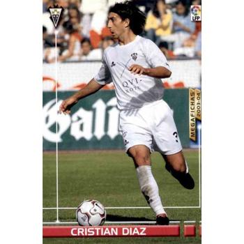 2003-04 Panini LaLiga Megafichas #12bis Cristian Diaz Front