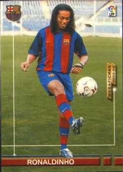 2003-04 Panini LaLiga Megafichas #449 Ronaldinho Front
