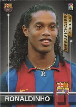 2003-04 Panini LaLiga Megafichas #504 Ronaldinho Front