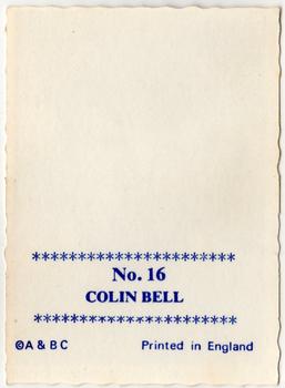 1969-70 A&BC Crinkle Cut Photographs #16 Colin Bell Back