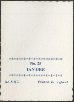 1969-70 A&BC Crinkle Cut Photographs #25 Ian Ure Back