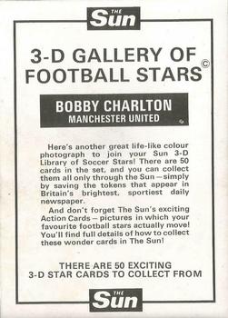 1972 The Sun 3D Gallery of Football Stars #NNO Bobby Charlton Back
