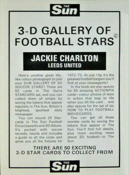 1972 The Sun 3D Gallery of Football Stars #NNO Jack Charlton Back