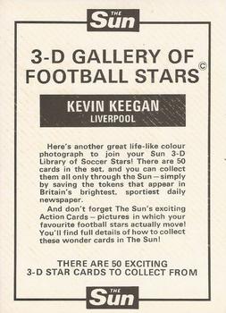 1972 The Sun 3D Gallery of Football Stars #NNO Kevin Keegan Back