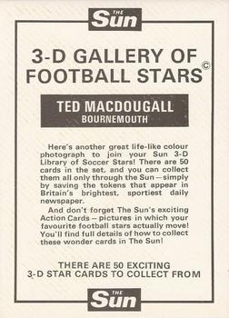 1972 The Sun 3D Gallery of Football Stars #NNO Ted MacDougall Back
