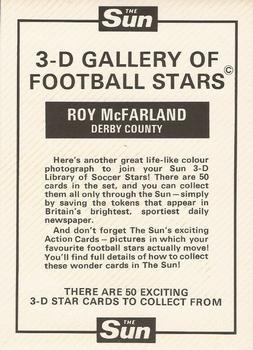 1972 The Sun 3D Gallery of Football Stars #NNO Roy McFarland Back