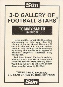 1972 The Sun 3D Gallery of Football Stars #NNO Tommy Smith Back